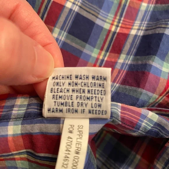 Ralph Lauren Men's Plaid Shirt in Red and Blue - Picture 8 of 10